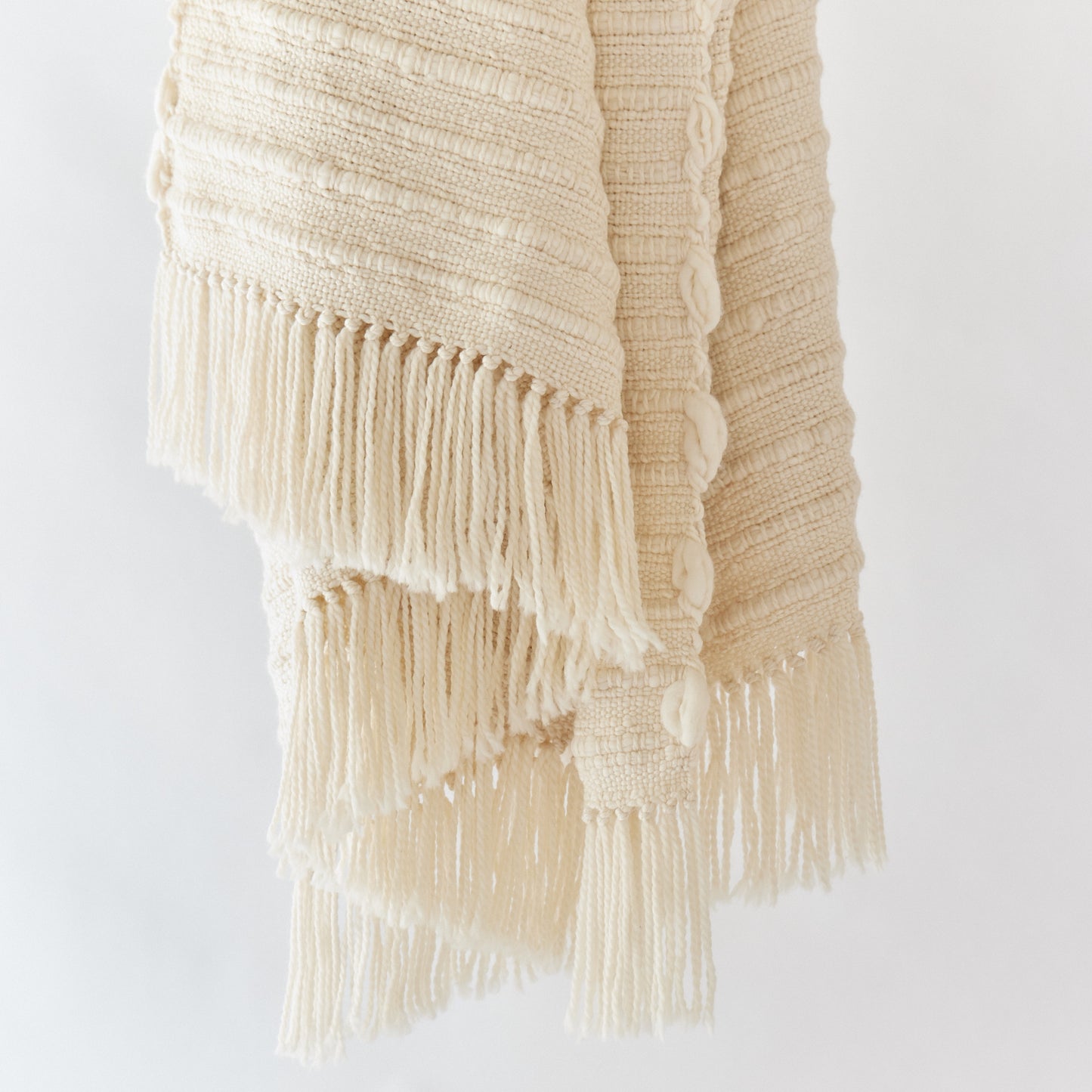 ANA Handwoven Merino Wool Textured Blanket