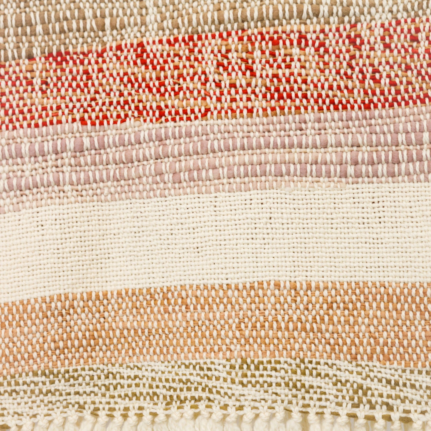 Colorful Striped Merino Wool Throw – Handwoven Limited Edition