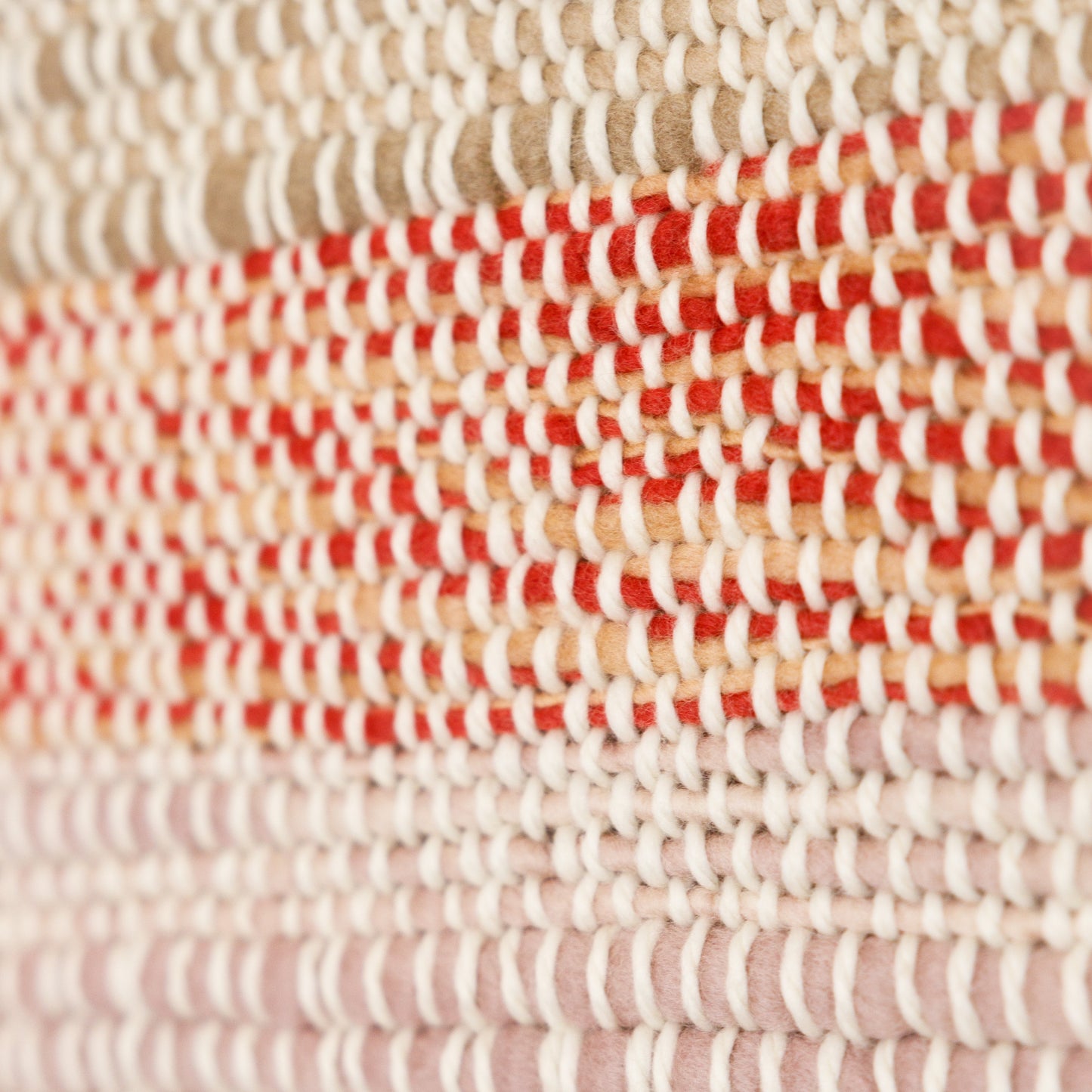 Colorful Striped Merino Wool Throw – Handwoven Limited Edition