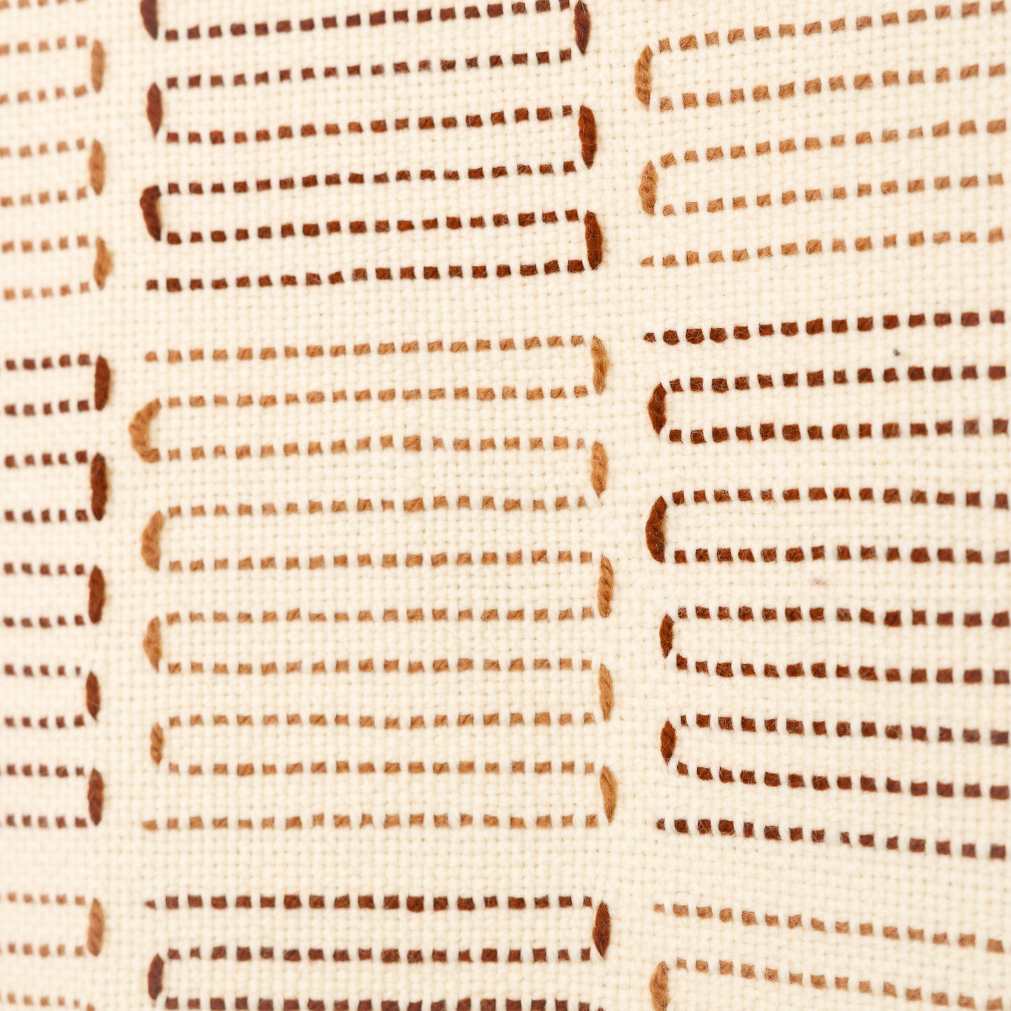 Lightweight Merino Throw Blanket – Handwoven with Rosé and Terracotta Embroidery