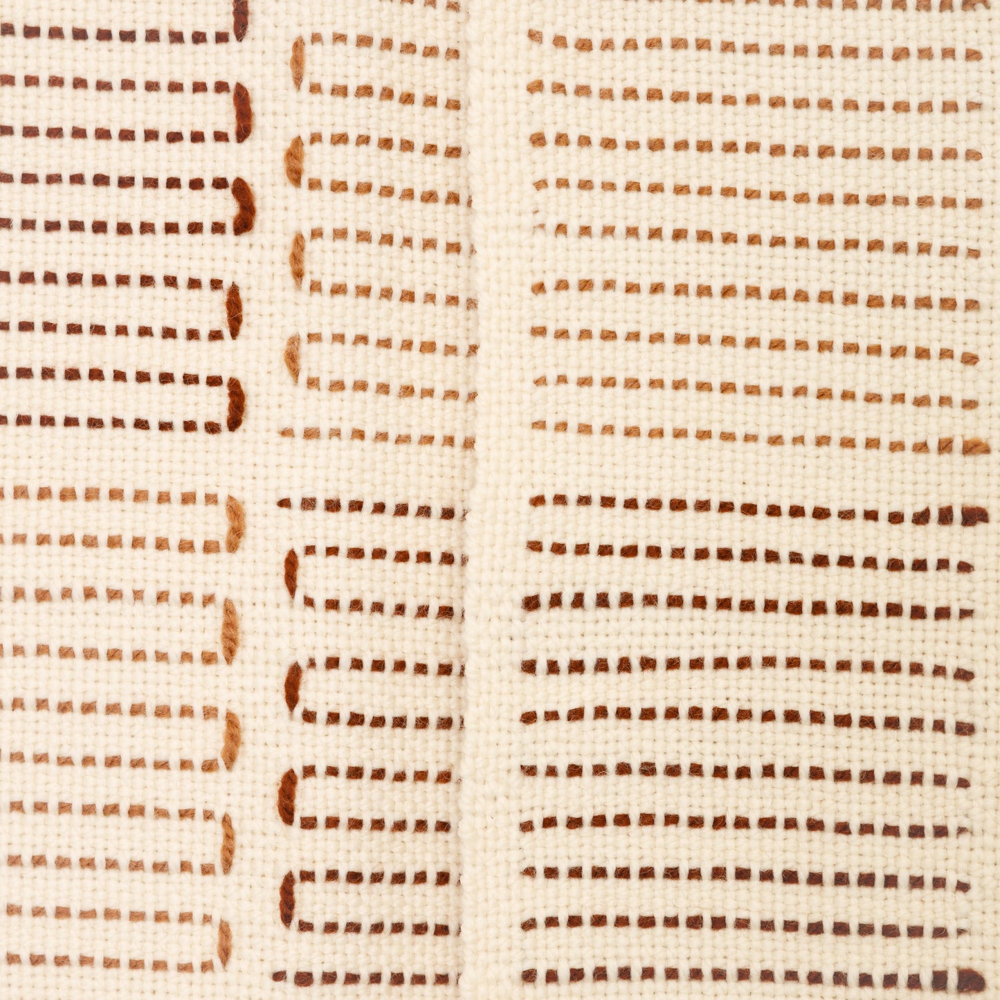 Lightweight Merino Throw Blanket – Handwoven with Rosé and Terracotta Embroidery