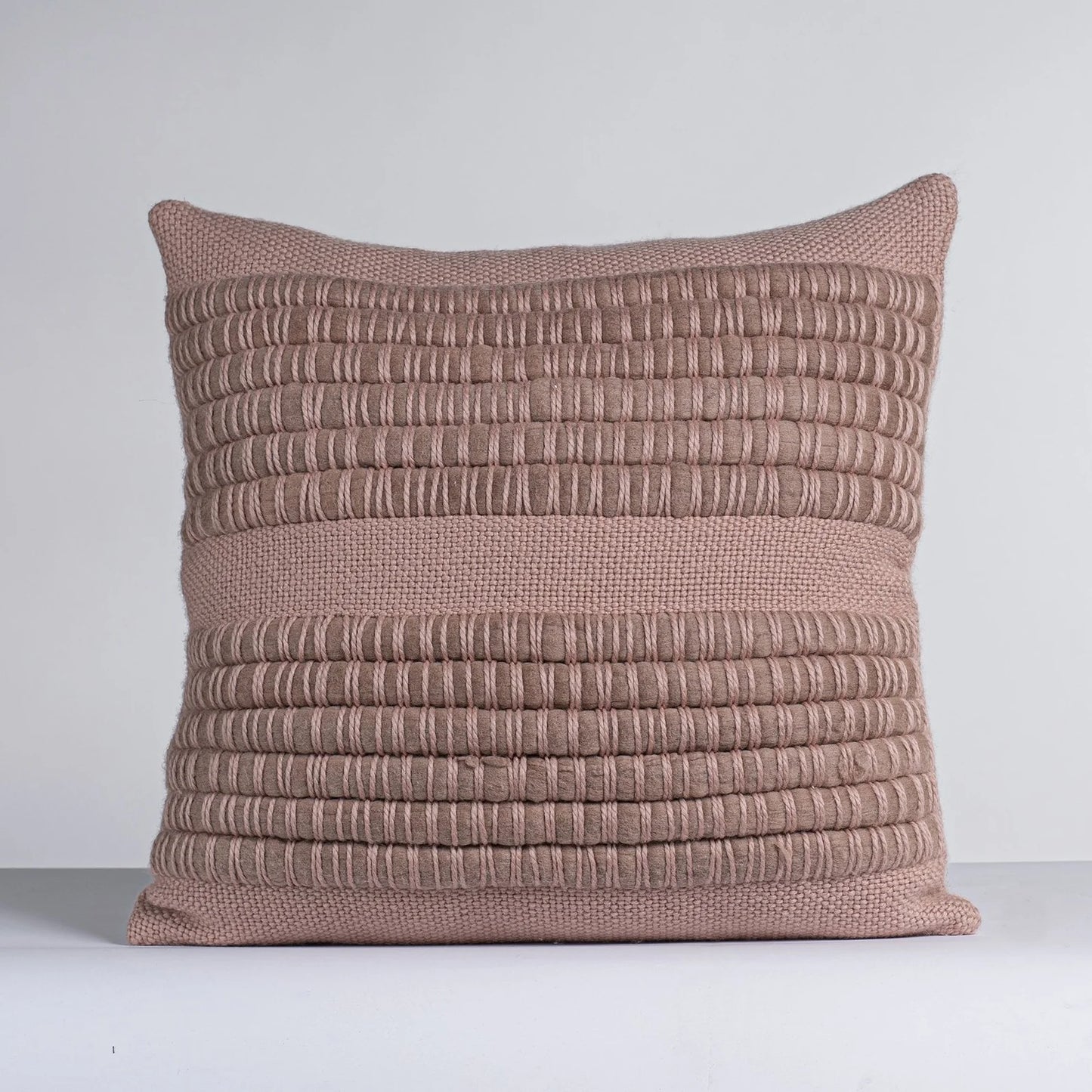 Weave Cushion Textured Merino wool Natural Ecru Aire