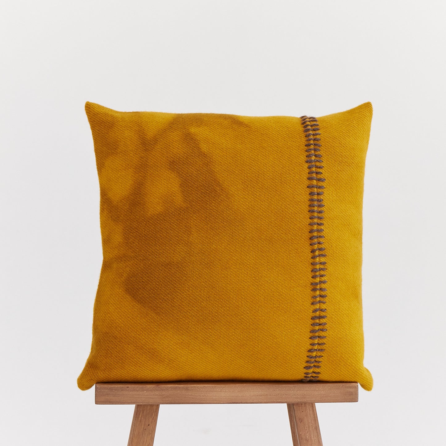 Hand-Dyed Wool Embroidered Pillow Cover - Sofia Collection