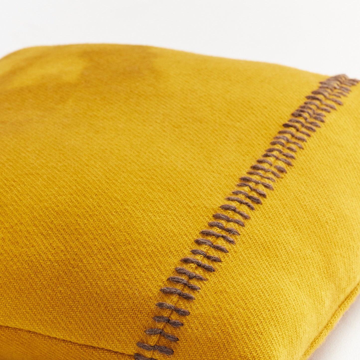 Hand-Dyed Wool Embroidered Pillow Cover - Sofia Collection