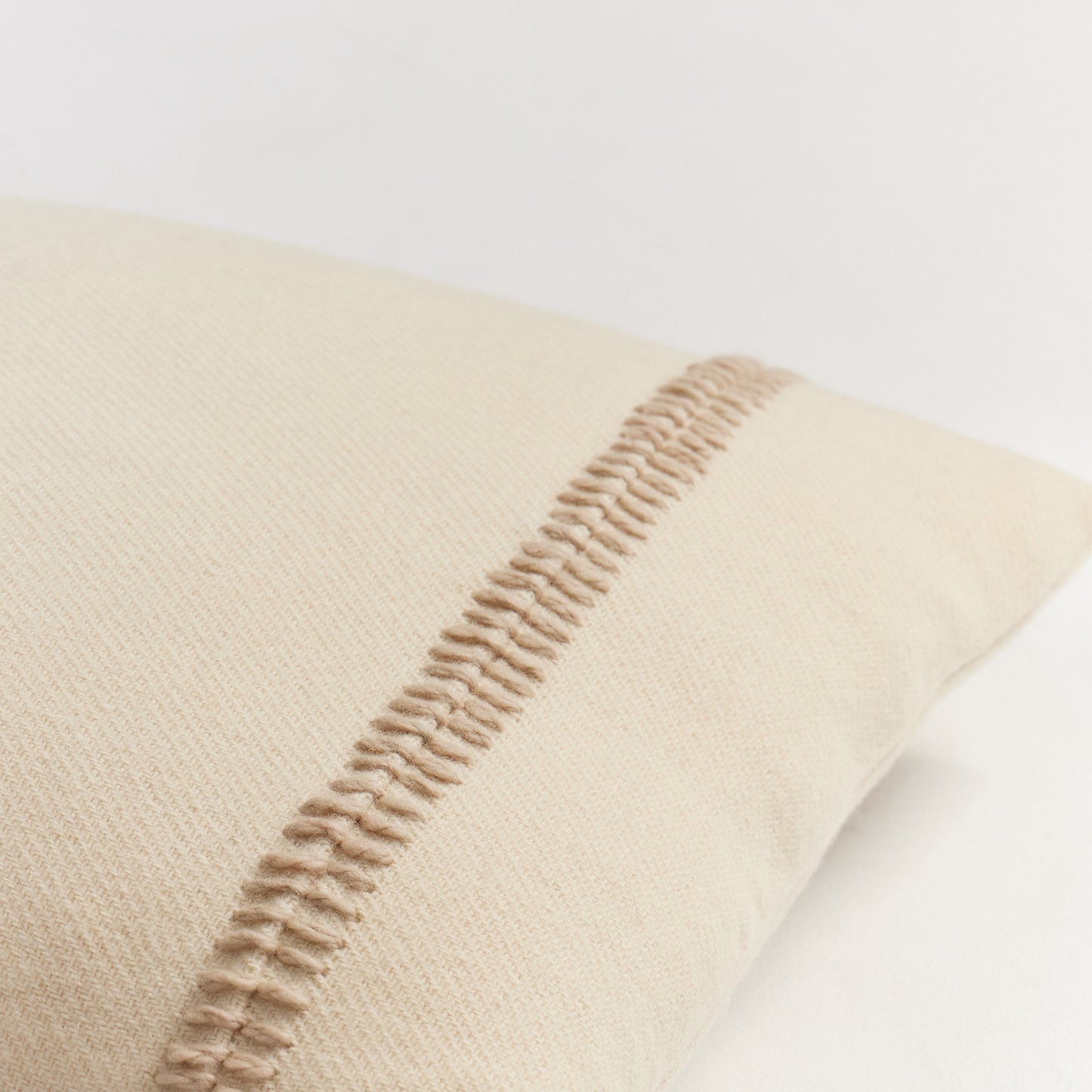 Hand-Dyed Wool Embroidered Pillow Cover - Sofia Collection