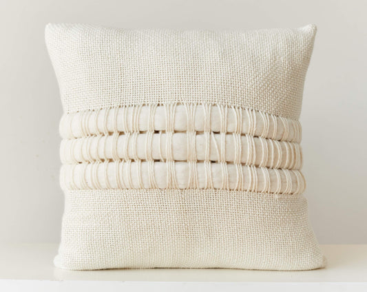 Luxury Pillow Cover Textured in Merino Wool Lua 18x18