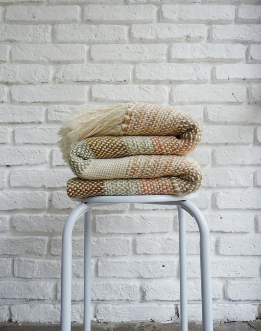 Handwoven Merino Wool Throw - Add a Touch of Artisanal Elegance to Your Home Decor - Sustainable and Eco-Friendly Blanket
