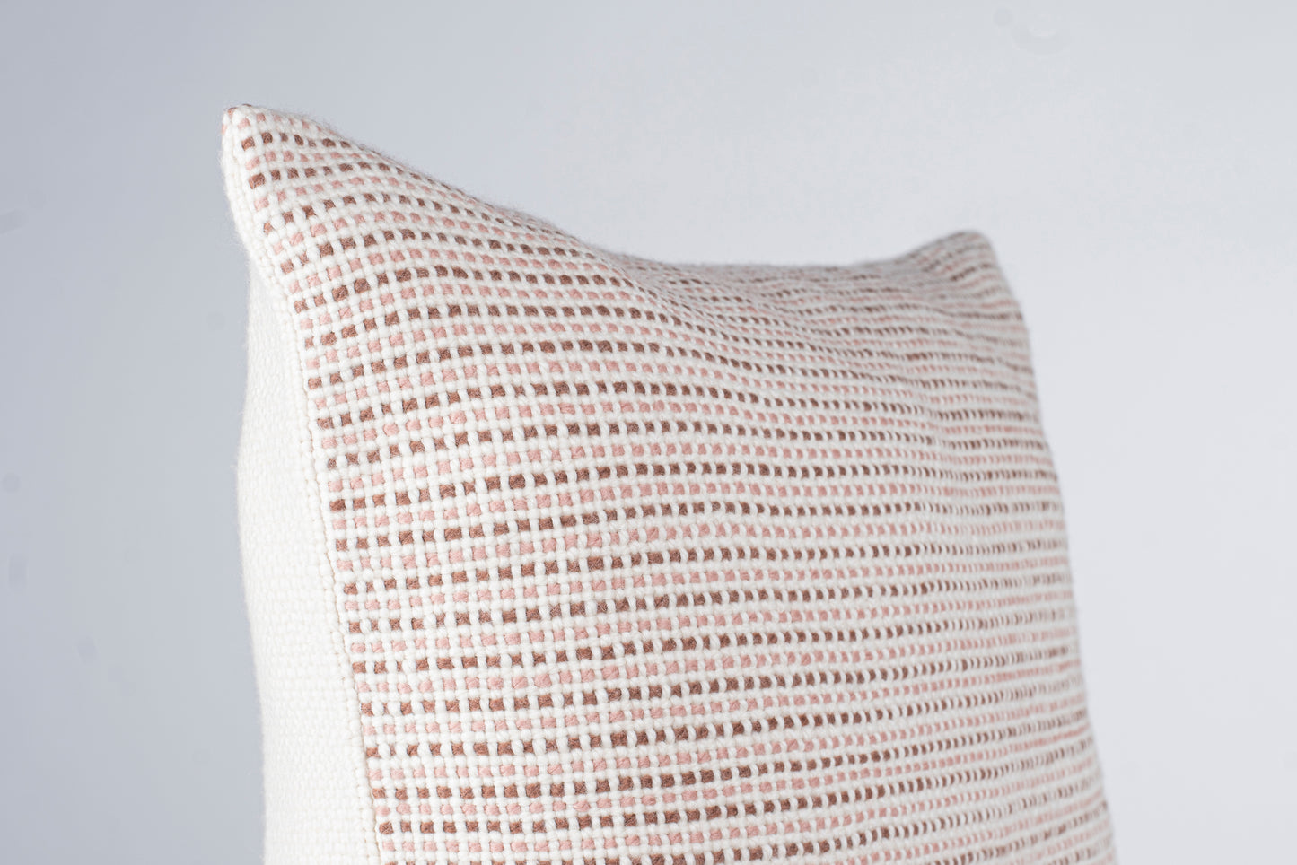 Merino wool cushion cover to see closely handwoven texture design