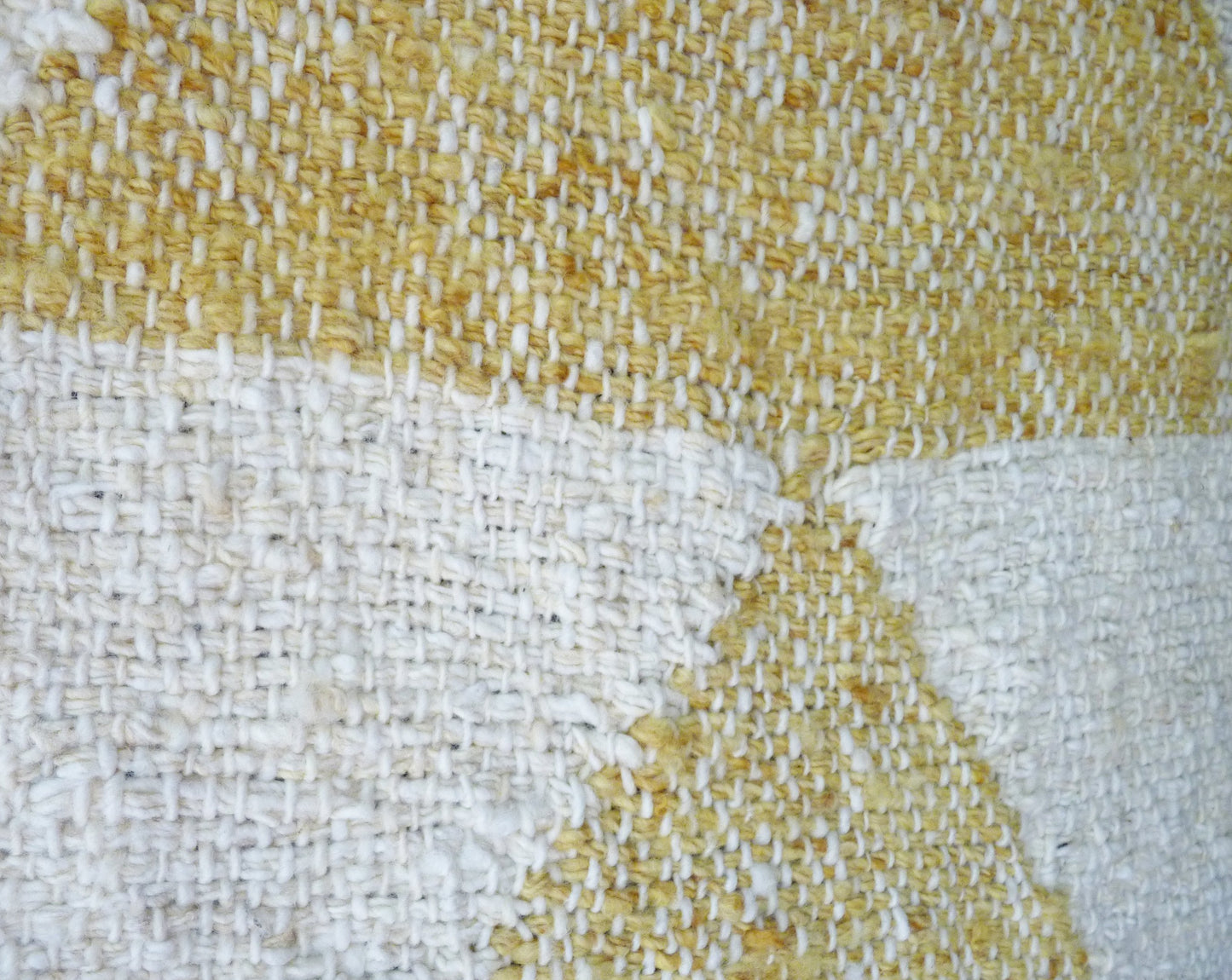 Arrow Small Rug in Yellow Marcela Flowers Hand Dyed 20*36