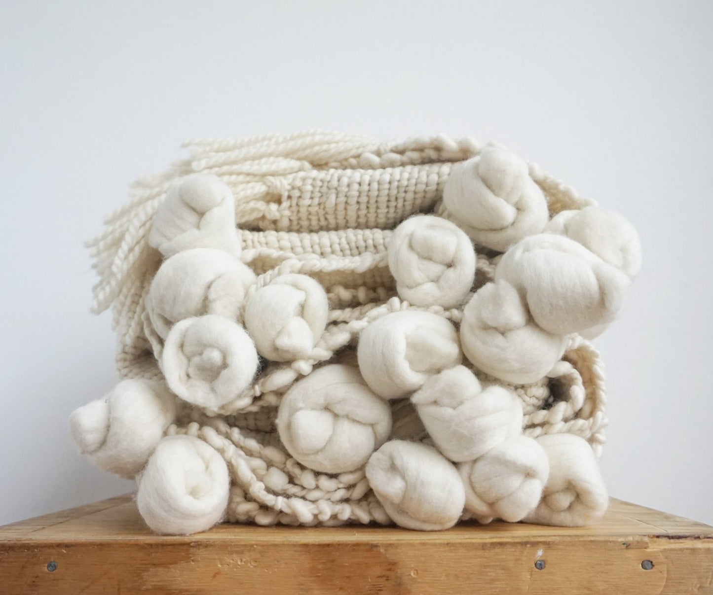 Knot Throw Blanket in Ivory 37*75
