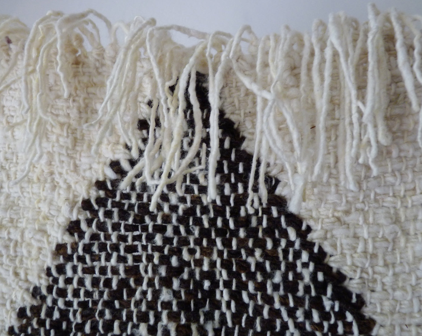 Arrow Small Rug in Black Sheep Wool