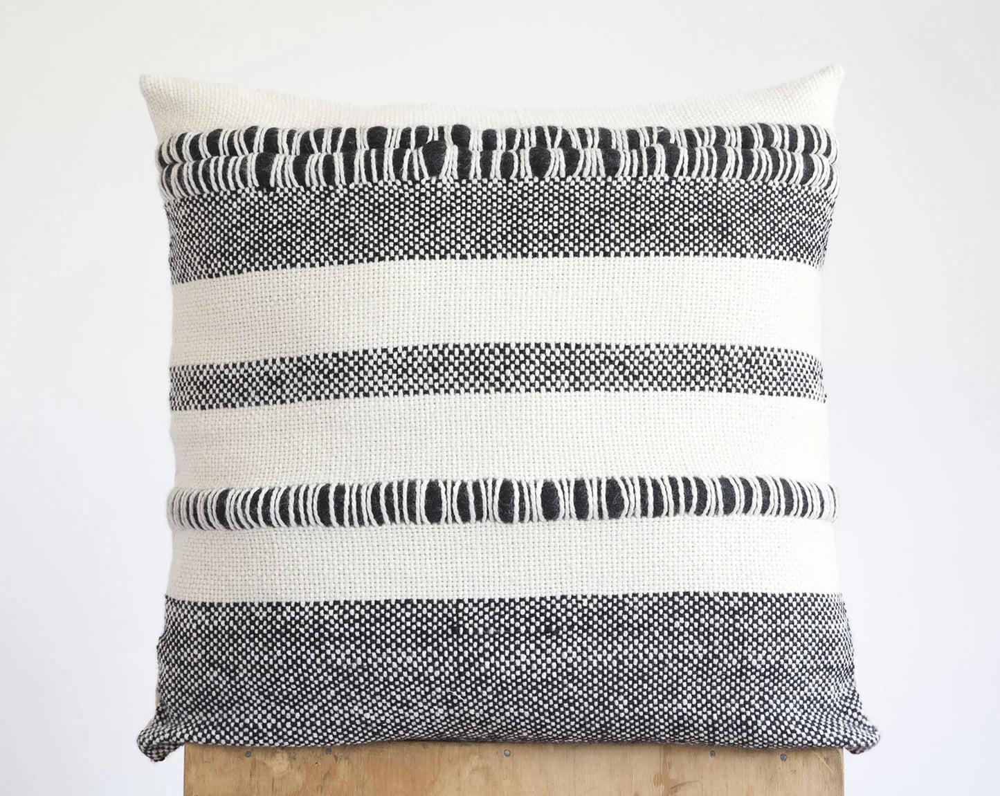 Chunky Pillow Cover with Stripes in Samba 22x22