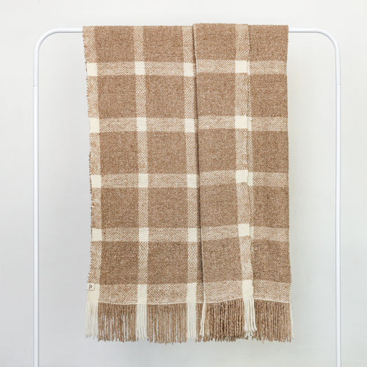 Julia Blanket — Handwoven Merino Wool Throw with Loop Texture