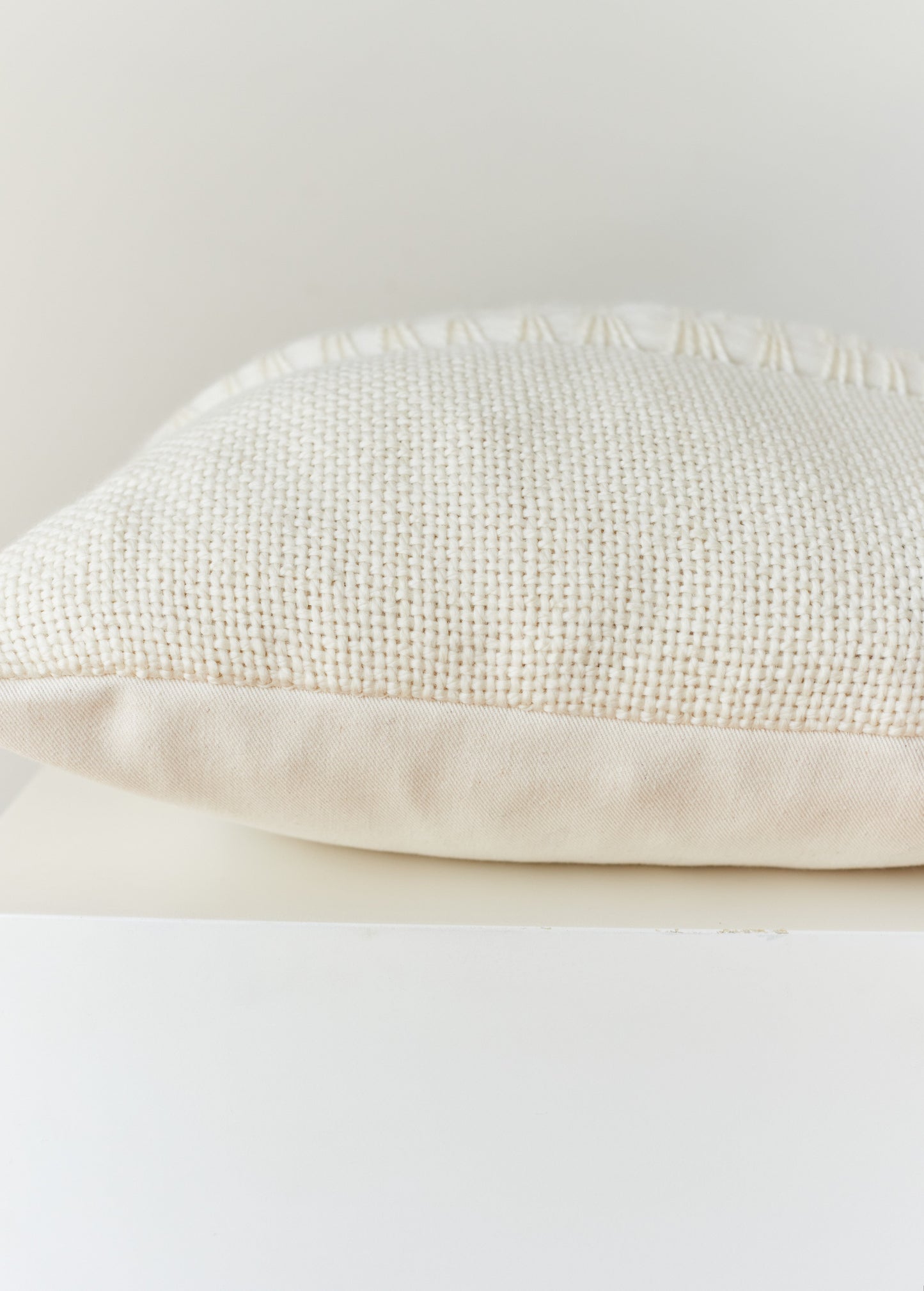 CUSTOM ORDER Luxury Pillow Cover Textured in Merino Wool Lua 35x35 cms