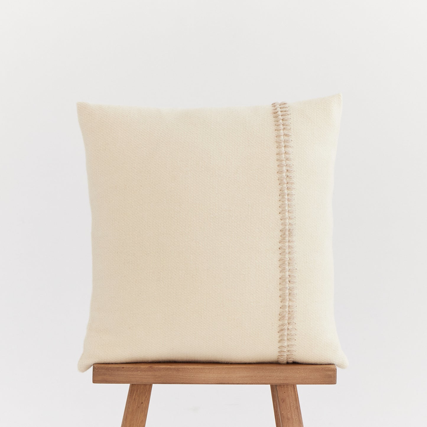 Hand-Dyed Wool Embroidered Pillow Cover - Sofia Collection