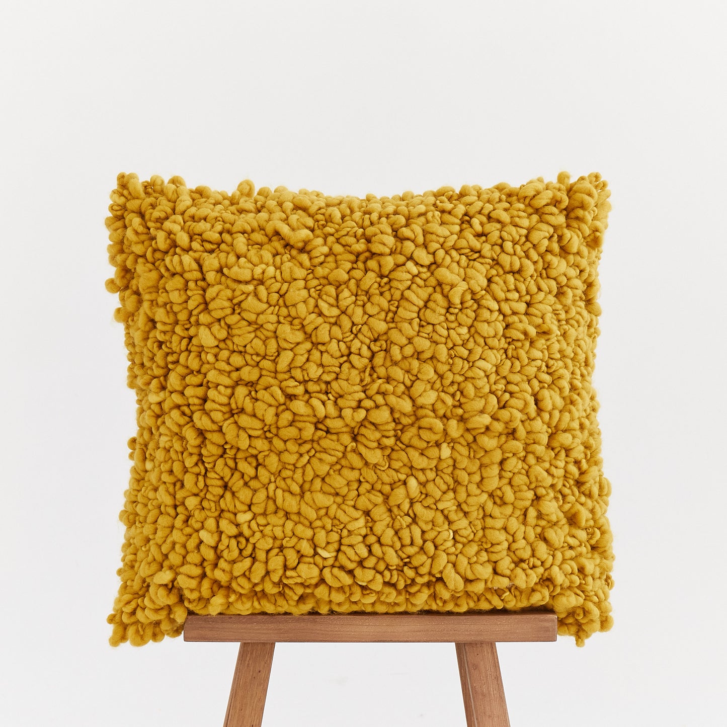 Loops Pillow Cover 3D Texture in Yellow