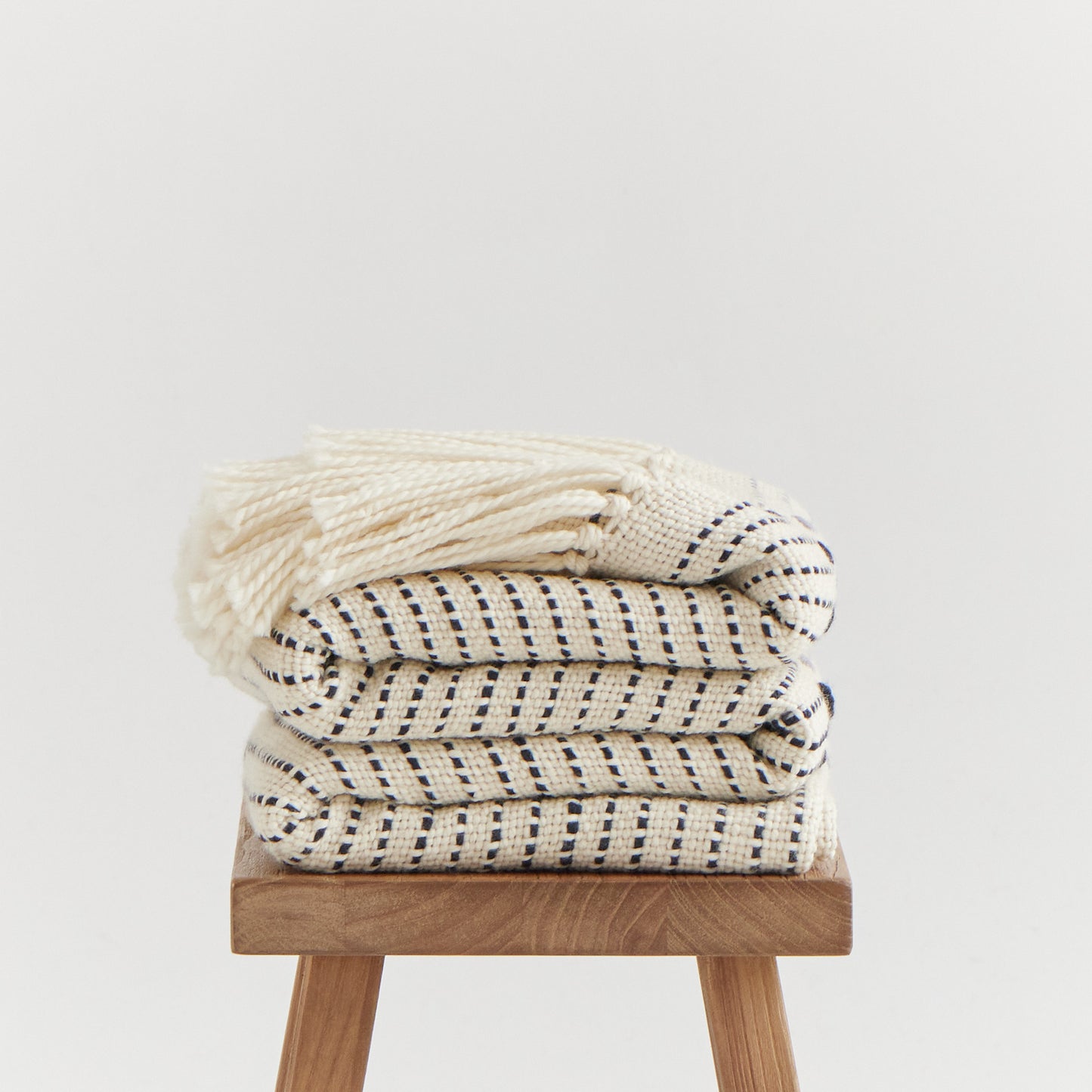 Embroidered Blanket Hand Woven with Detailed Artisanal Design Iris