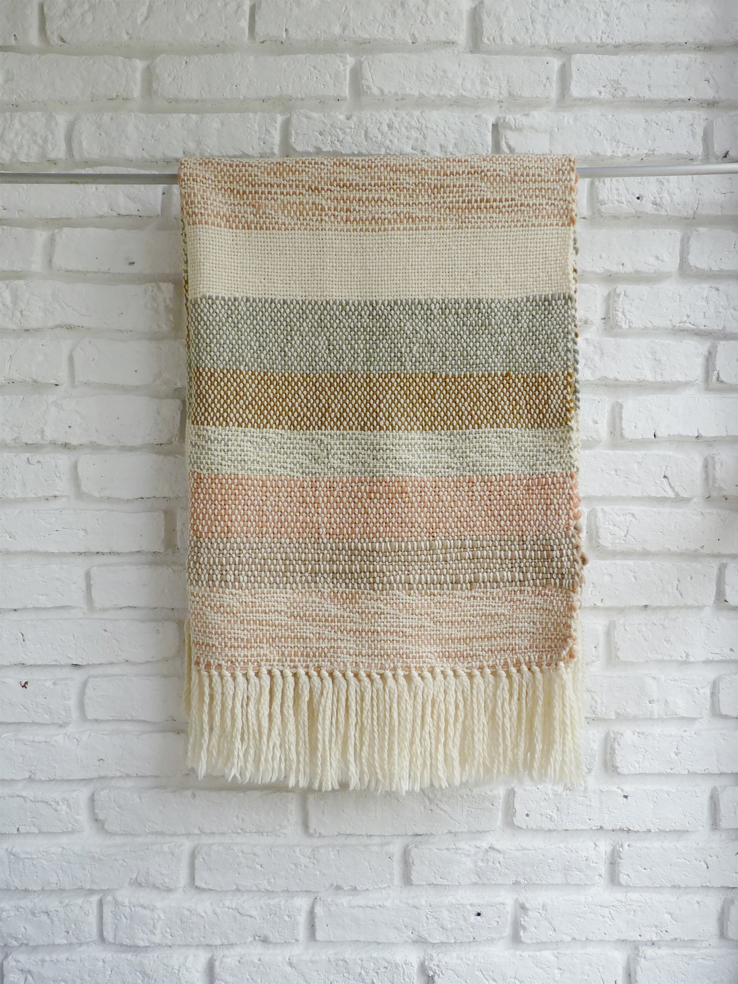 Handwoven Merino Wool Throw - Add a Touch of Artisanal Elegance to Your Home Decor - Sustainable and Eco-Friendly Blanket