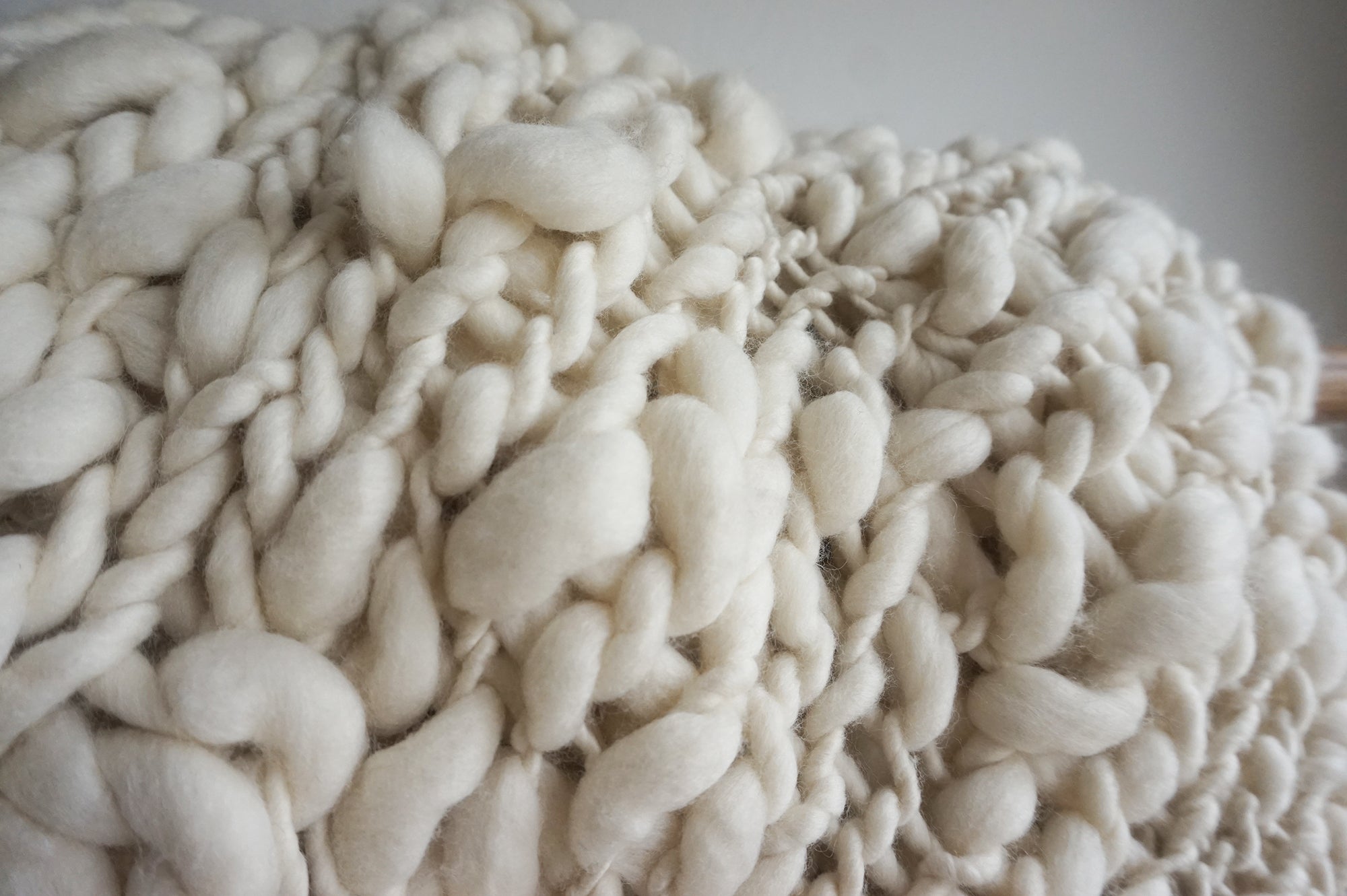 Chunky discount ivory throw