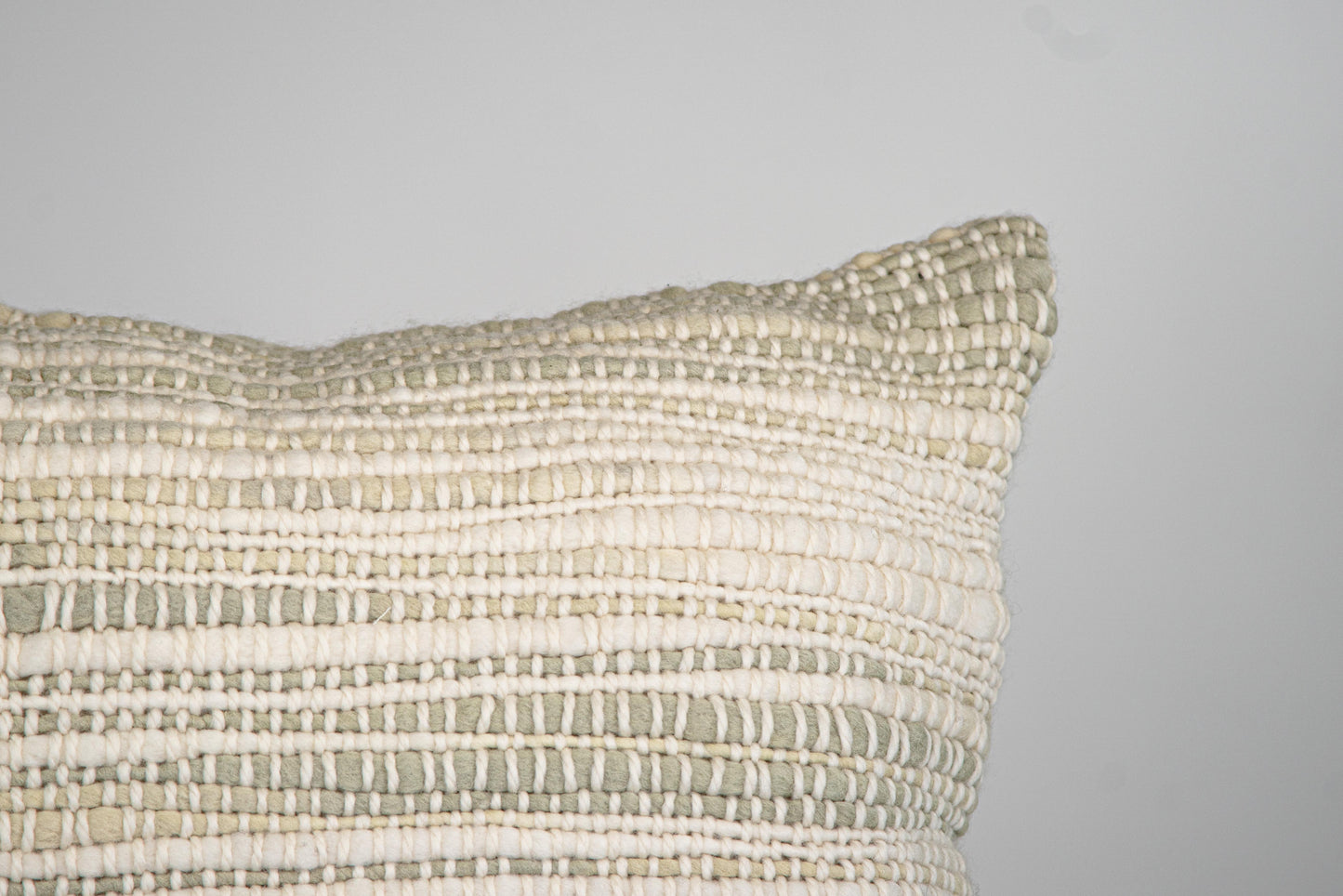 Lumbar Pillow Cover in Sage Green Textured Pradera 24x12