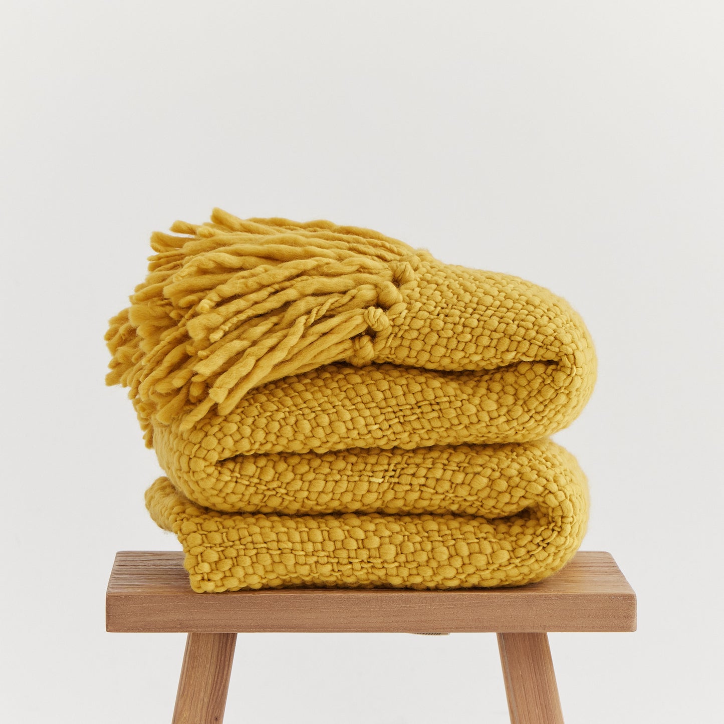 Merino Wool Blanket - Handwoven in Uruguay for Luxurious Texture and Minimal Style