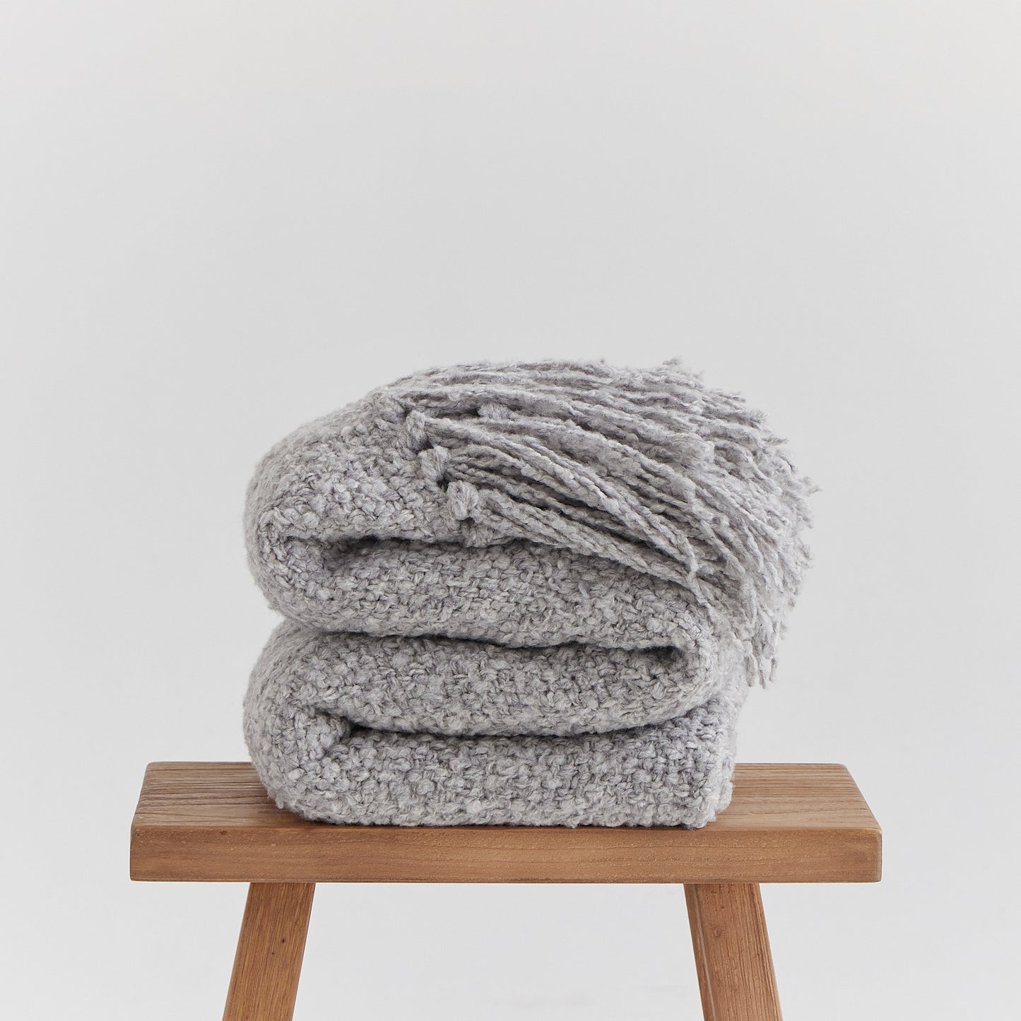 100% Merino Boucle Wool Luxury Blanket